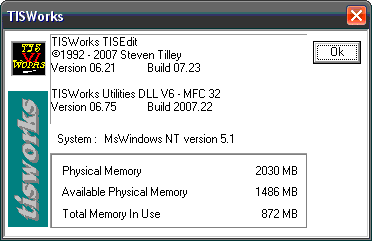 Library and application version info.